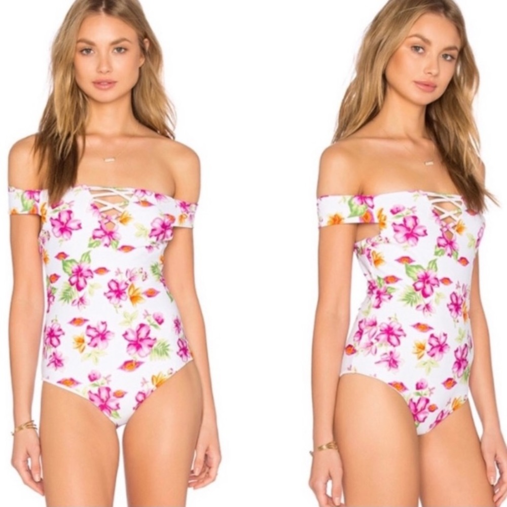 FRANKIES BIKINIS FLORAL ONE PIECE